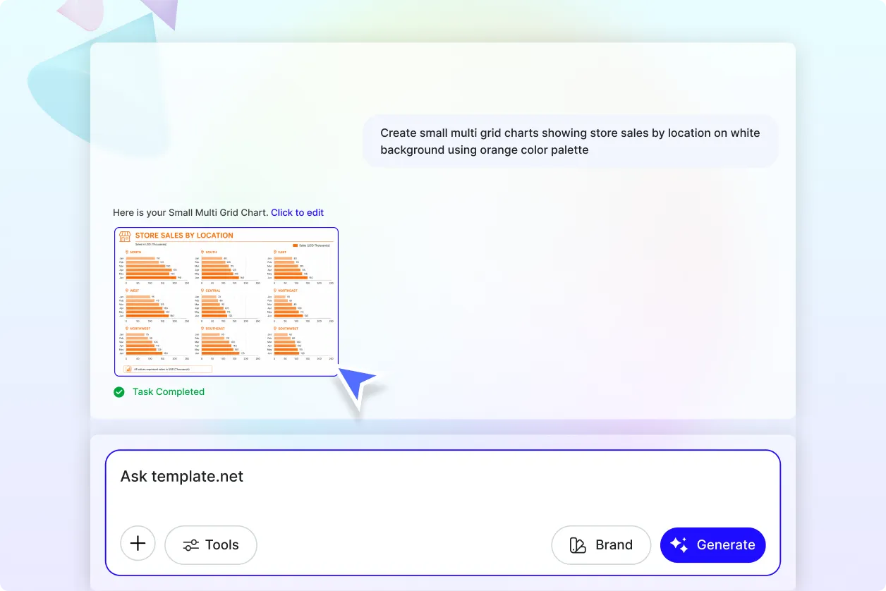 Free AI Small Multiple Grid Chart Generator, AI Small Multiple Grid Chart Maker Online